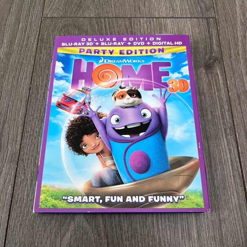 DreamWorks Home Party Edition Deluxe Blu-ray 3D Blu-ray DVD Slipcover
